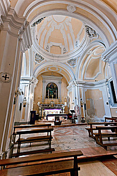 教堂,玛丽亚,世纪,那不勒斯,坎帕尼亚区,意大利,欧洲