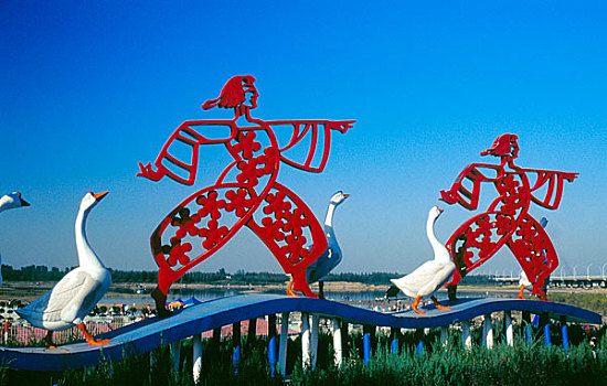 河北省石家庄太平河公园雕塑