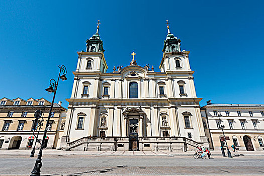 神圣,教堂,历史,中心,华沙,省,波兰,欧洲