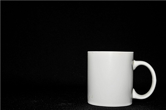 咖啡杯,隔绝,黑色背景