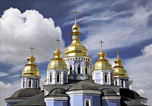 大教堂,基辅,乌克兰,高,局部