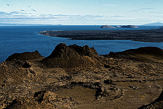 厄瓜多尔,加拉帕戈斯群岛,岛屿,火山岩,风景