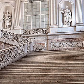 楼梯,皇宫,那不勒斯,坎帕尼亚区,意大利