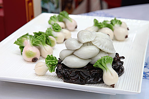 白菜造型饺子
