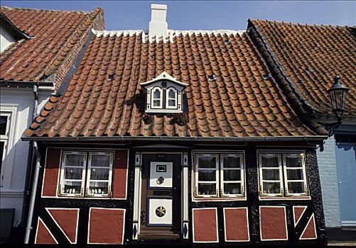 小,房子,丹麦