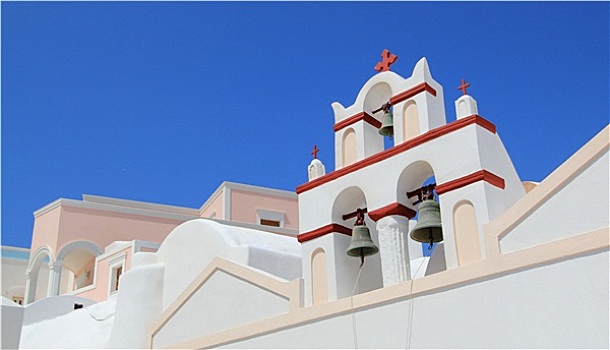 钟楼,特色,希腊,教堂,锡拉岛