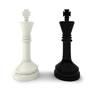 两个,下棋,国王