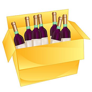 盒子,葡萄酒