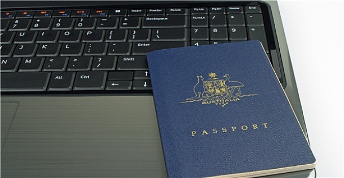 澳大利亚,护照,电脑