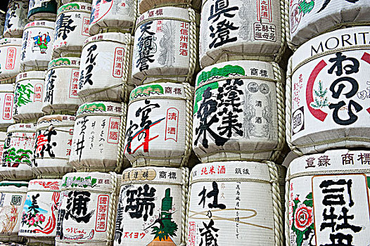 日本米酒,桶,东京,日本
