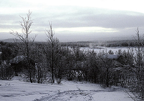 瑞典,雪景