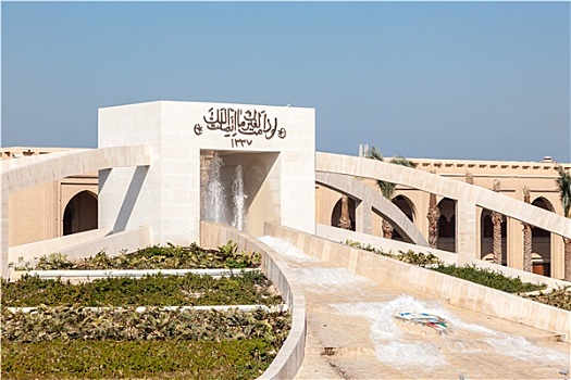 伊斯兰,纪念建筑,喷泉,广场,科威特城,十二月,科威特,中东