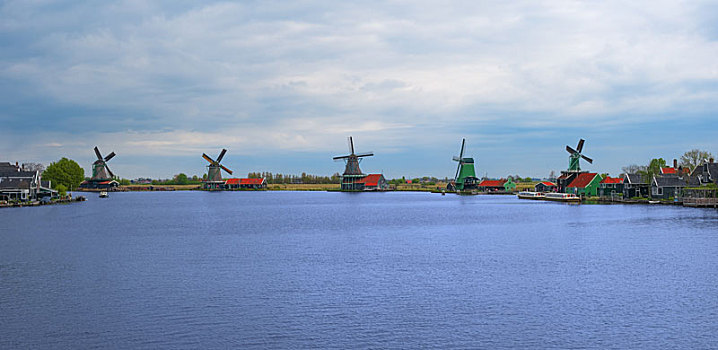 全景,风车,荷兰