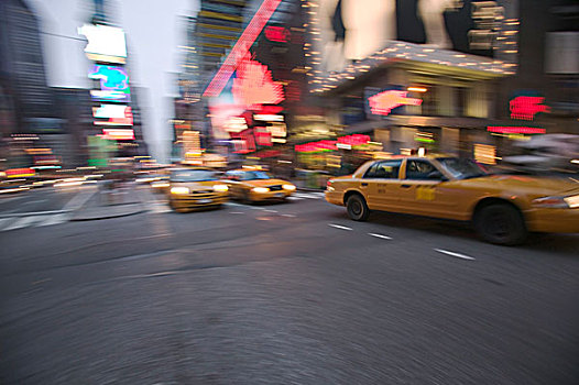 纽约,出租车,时代广场,没有物权