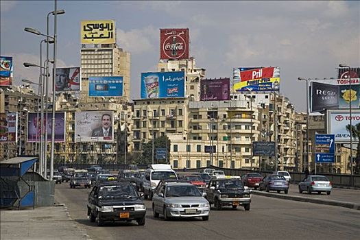 交通,市区,开罗,一个,污染,城市,世界