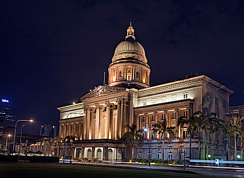 老,最高法院,建筑,新加坡,东南亚