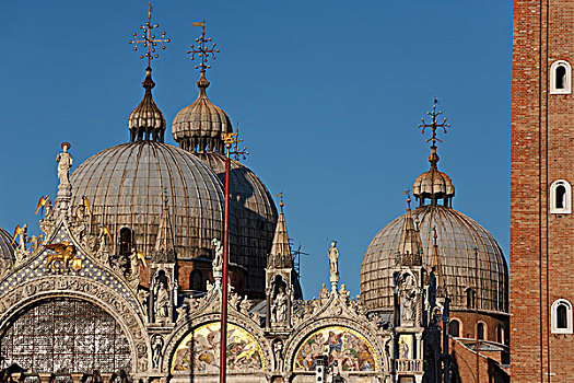 大教堂,塔,威尼斯,意大利,欧洲