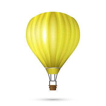 热气球,黄色