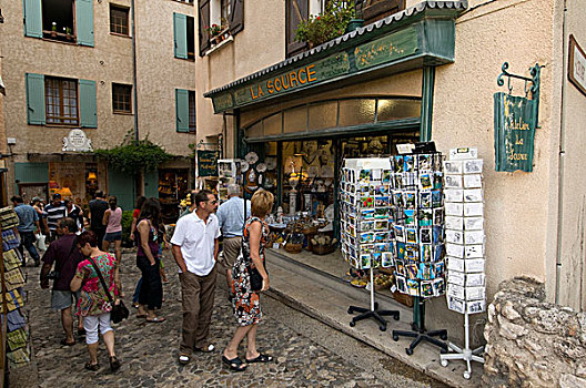 纪念品店,地点,慕斯提尔-圣玛黑,普罗旺斯,法国