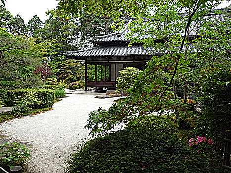 日本,京都,石头,花园,寺院
