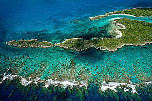 新加勒多尼亚,北方,航拍,岛屿