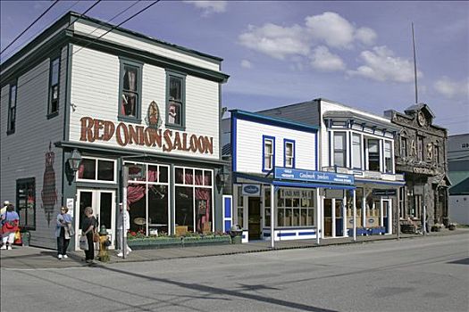 红洋葱,大厅,淘金热,城镇,斯加格韦,阿拉斯加,美国