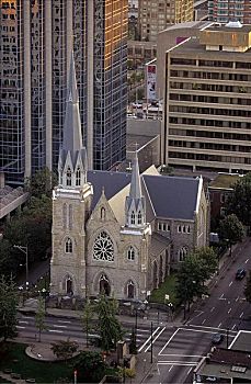 大教堂,教堂,温哥华,不列颠哥伦比亚省,加拿大,北美