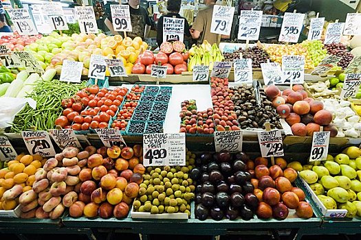 水果,派克市场,西雅图,华盛顿,美国