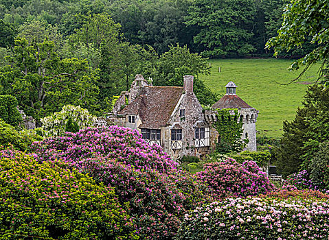 城堡,花园,肯特郡,英格兰,英国,欧洲