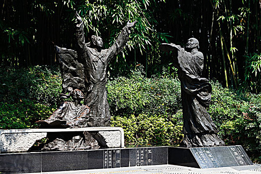 王勃杨炯骆宾王大型室外雕像