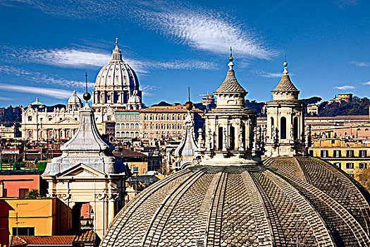 俯拍,大教堂,圣彼得大教堂,梵蒂冈城