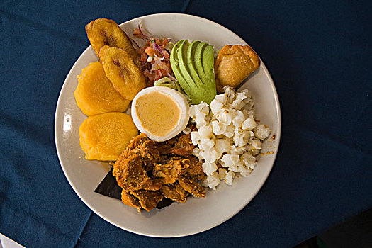 厄瓜多尔,盘子,传统,食物
