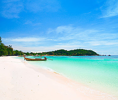 漂亮,海滩,苏梅岛,安达曼海,泰国