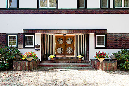 正门,20年代,风格,庄园,整修,2009年,德国