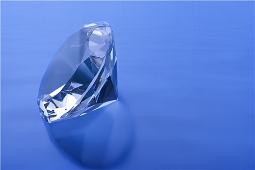 钻石,蓝色背景