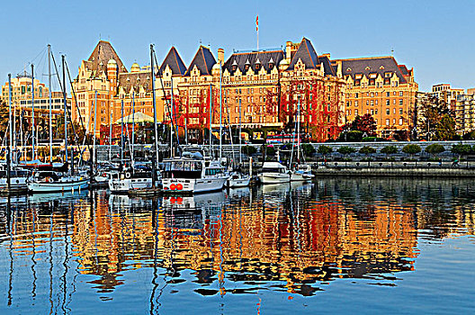 皇后酒店,反射,内港,维多利亚,不列颠哥伦比亚省,加拿大