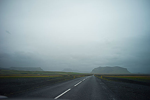 冰岛,道路,雾状,乡村