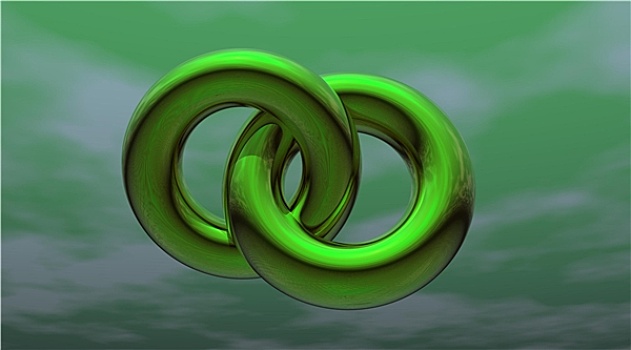 绿色,圆