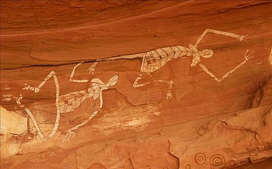 老,岩石艺术,土著,南,爱丽丝泉,北领地州,澳大利亚