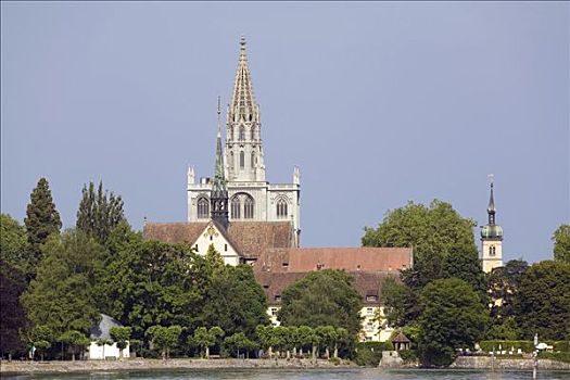 风景,大教堂,康斯坦茨,巴登符腾堡,德国