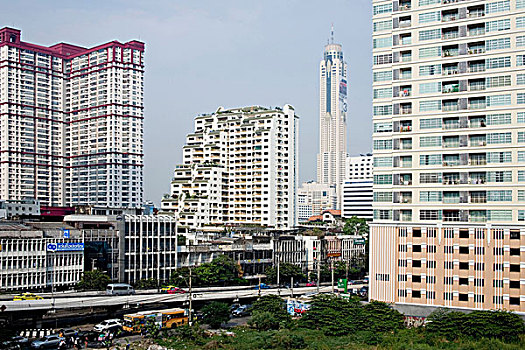 曼谷,塔楼,泰国