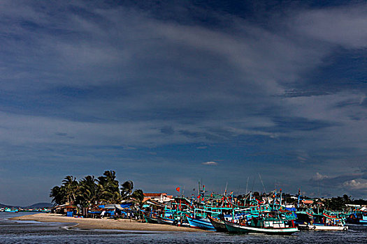 渔船,越南,东南亚