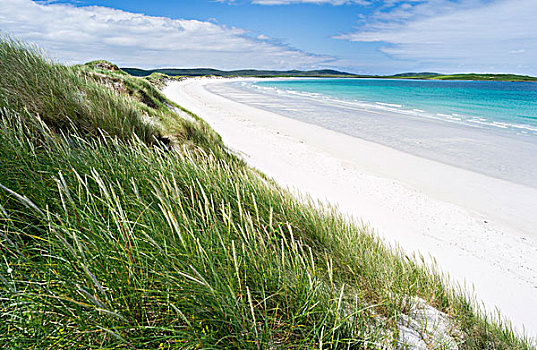 风景,岛屿,北方,沙滩,沙丘,靠近,欧洲,苏格兰,大幅,尺寸