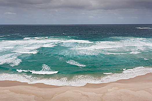 西南方,澳大利亚,明显,海滩,俯视图