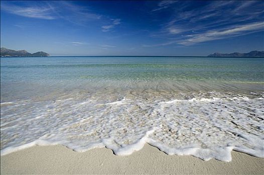 海滩,巴利阿里群岛,西班牙