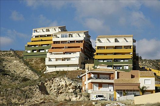 新,住宅区,贝尼多姆,白色海岸,西班牙