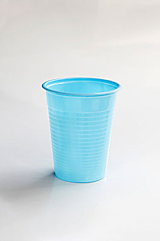 蓝色,塑料杯
