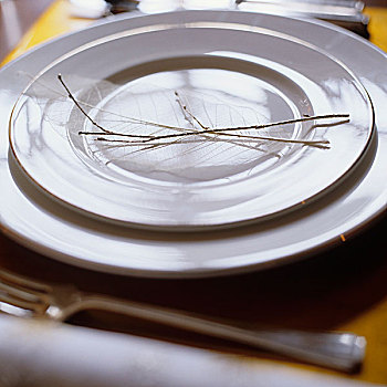 餐具摆放,白色,盘子,装饰