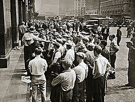 港口工人,室外,老板,纽约,美国,20世纪20年代,20世纪30年代