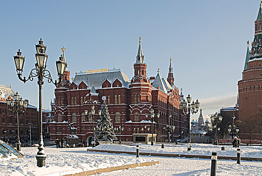 历史博物馆,风景,马涅什纳亚广场,莫斯科,俄罗斯